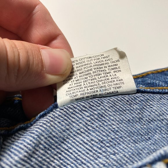 Vintage Levi's Black Tab 564 Loose fit Button fly jeans mens size 32x33 - Picture 7 of 14